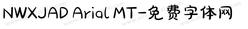 NWXJAD Arial MT字体转换